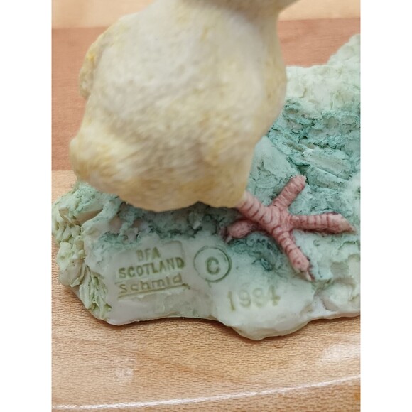 Schmid Lowell Davis "Don't Play With Your Food " Figurine Chicks With Worm - Picture 9 of 9